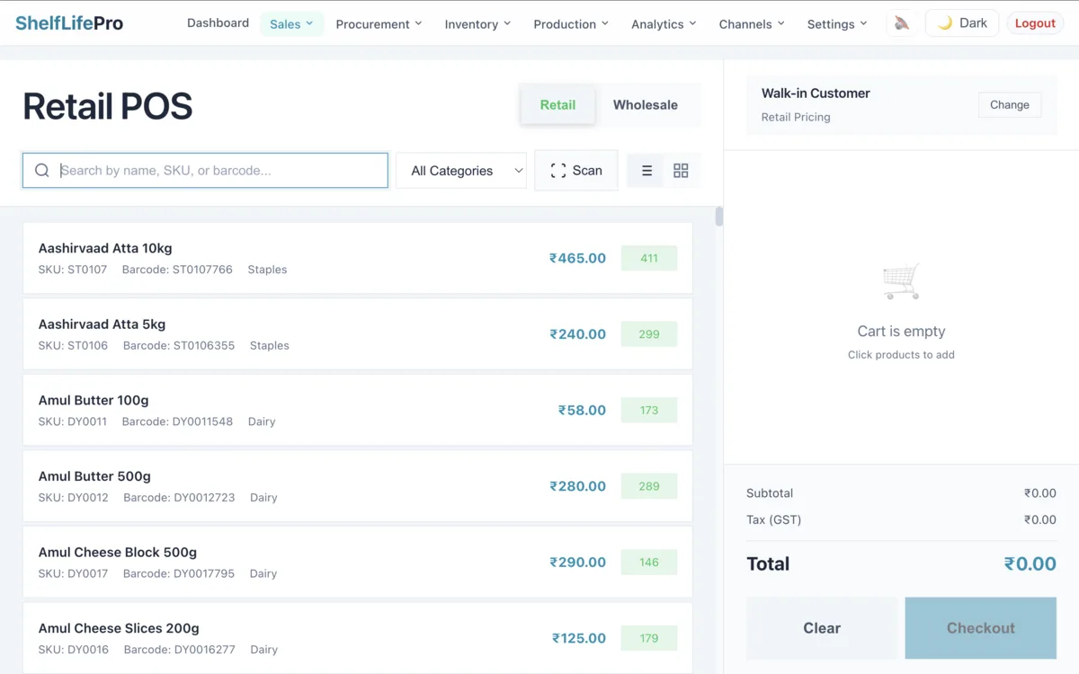 Offline-ready POS: the primary register keeps billing cash and store-credit sales during outages, then syncs when reconnected